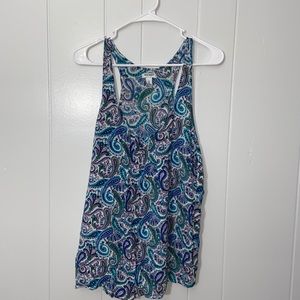 Old Navy Paisley-Print Sleeveless Blouse